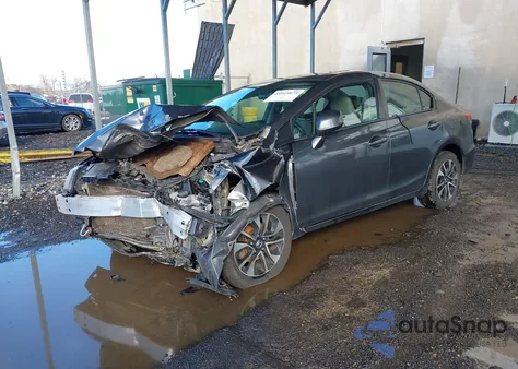 2013 Honda Civic Ex z USA, uszkodzony, nr VIN 2HGFB2F81DH535354